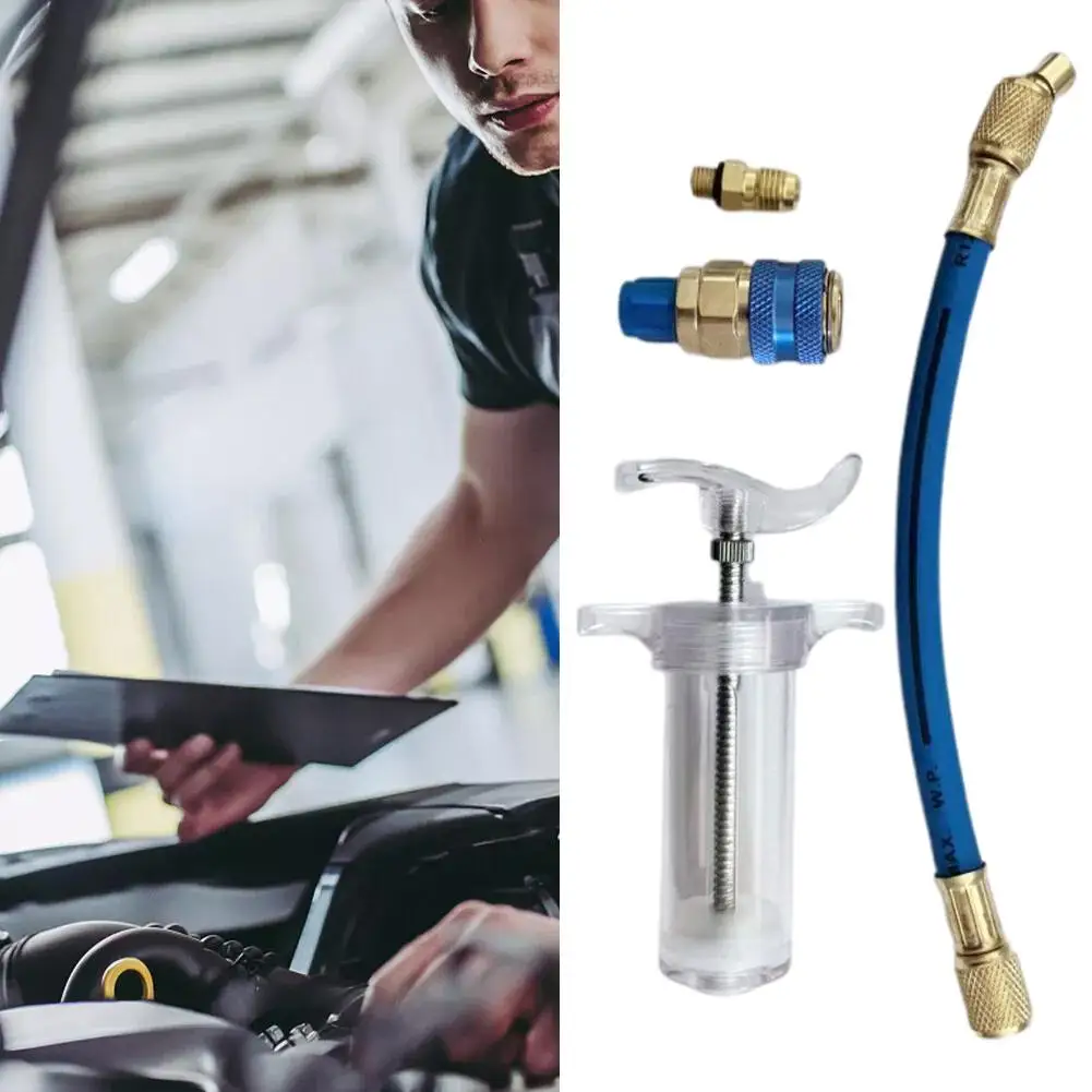 Auto A/C Oil Dye Injector 50ml, R134a R22 R12 1/4