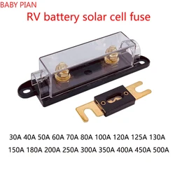 50A 80A 100A 120A 150A 200A 250A 300A 350AH 400A Gabel-bolzen Typ Auto Sicherung Gebläse RV Retrofit Hohe aktuelle Sicherung Solarzelle Sicherung