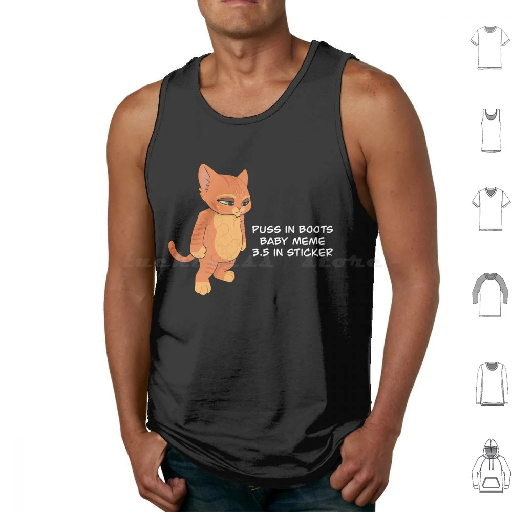 Púss Ín Stiefel Mapaby Mémé Tank Tops Print Baumwolle Púss Ín Stiefel Cártoon Cát Dé Pardocks Pér Judicia Púss Ín Stiefel Thé L dous