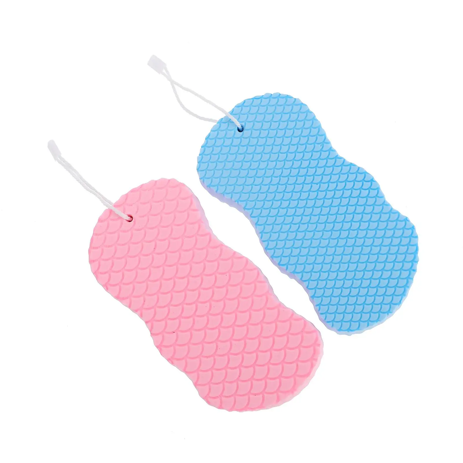 

2 Pcs Baby Bath Sponge Soft Delicate Skin Friendly Exfoliating Scrubber Mud Sponges Body Washing Massage Shower
