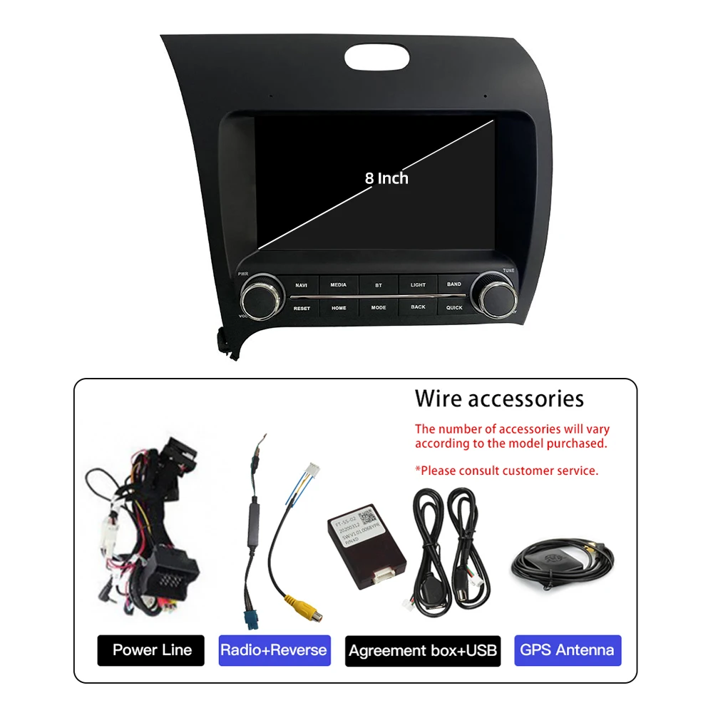 12G 256G Android 13.0 CarPlay 4G WiFi GPS Navigation Bluetooth Car Radio For KIA Cerato K3 Forte 2013-2017 Multimedia Player