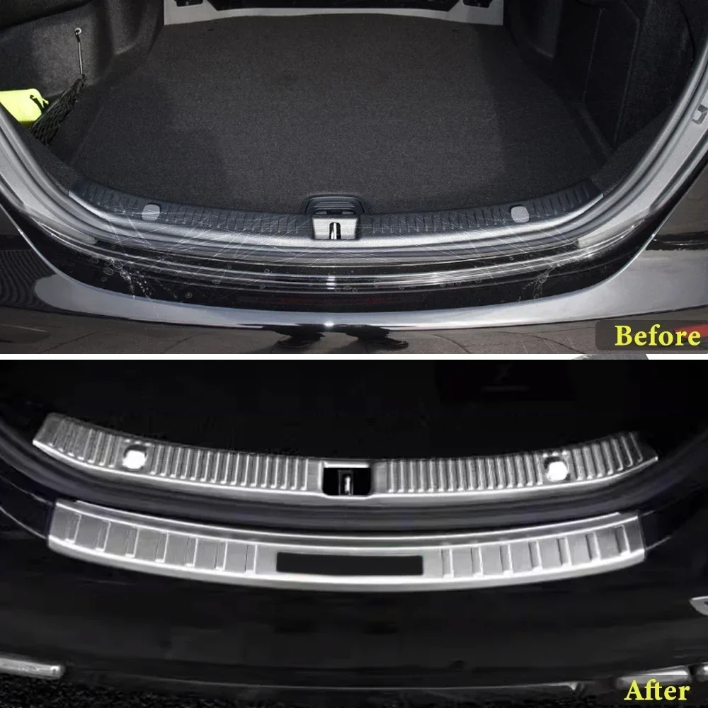 Trunk Bumper for Mercedes-Benz E-Class W213 2016 2017 2018 2019 2020 2021 2022 2023 Car Accessories Rear Fender Protector Cover