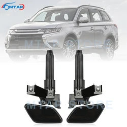 MTAP For Mitsubishi Outlander 2016-2019 Car Front Headlight Washer Nozzle Headlamp Cleaning Spray Jet Cover Cap Unpainted