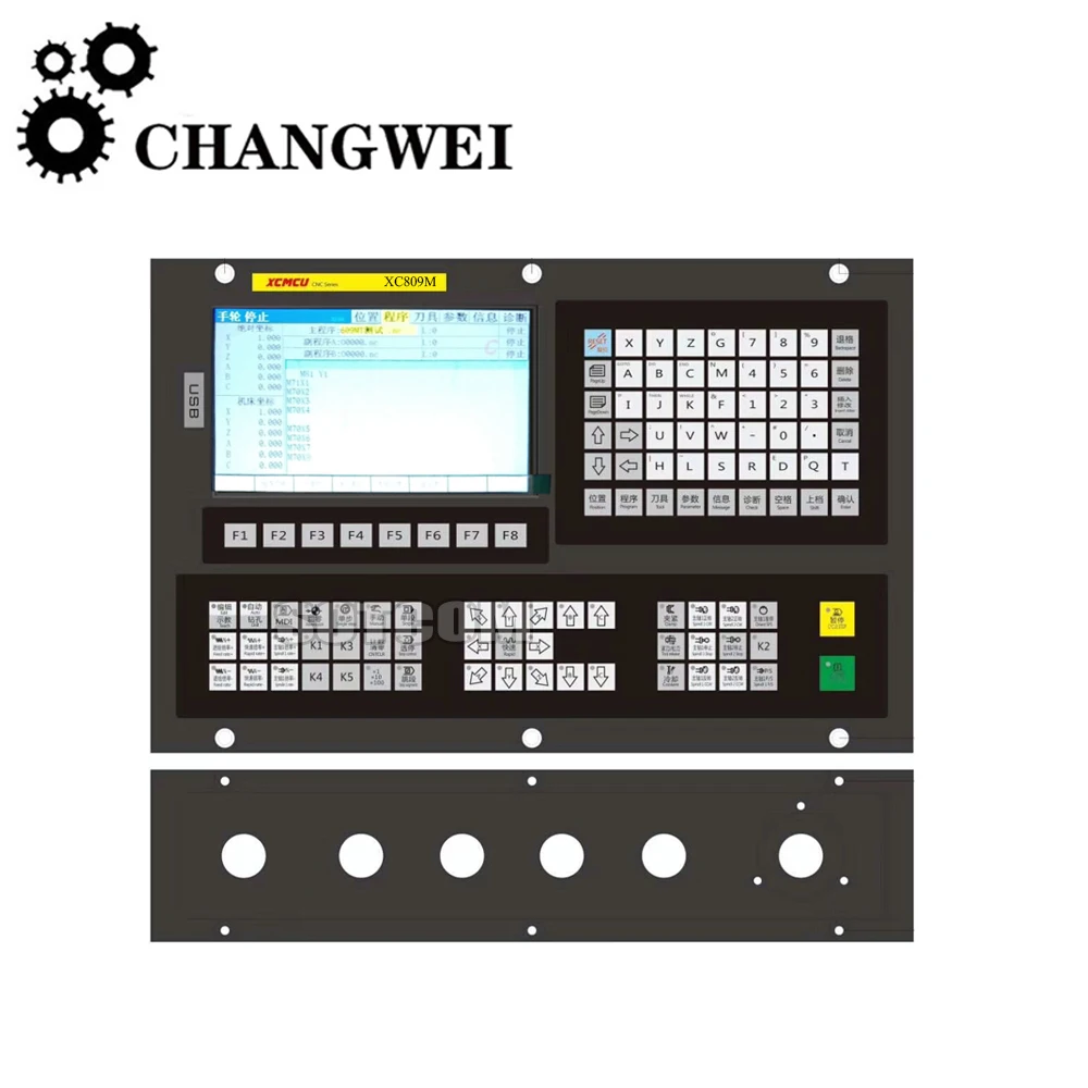 Xc809m Cnc Motion Controller 1/2/3/4/5/6 Axis Control System Supports Offline Milling, Boring, Tapping, Drilling And Feeding