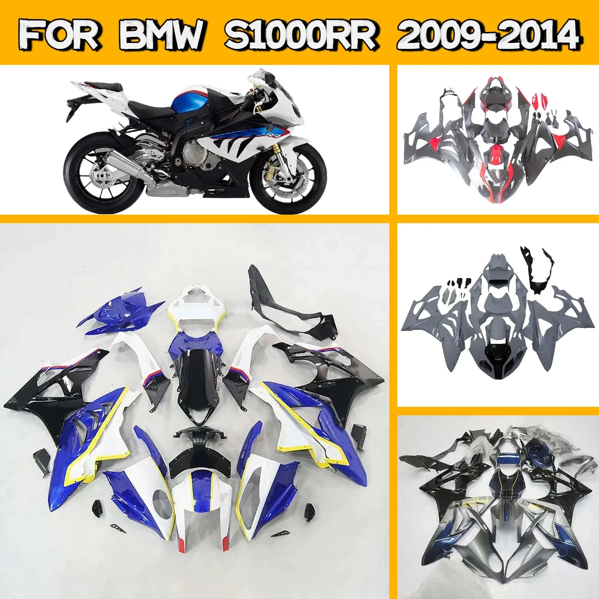 

2009-2014 S1000RR Full High-Quality Motorcycle Body Cover Fairings for 09-14 BMW S 1000RR Injection Fairing Kit