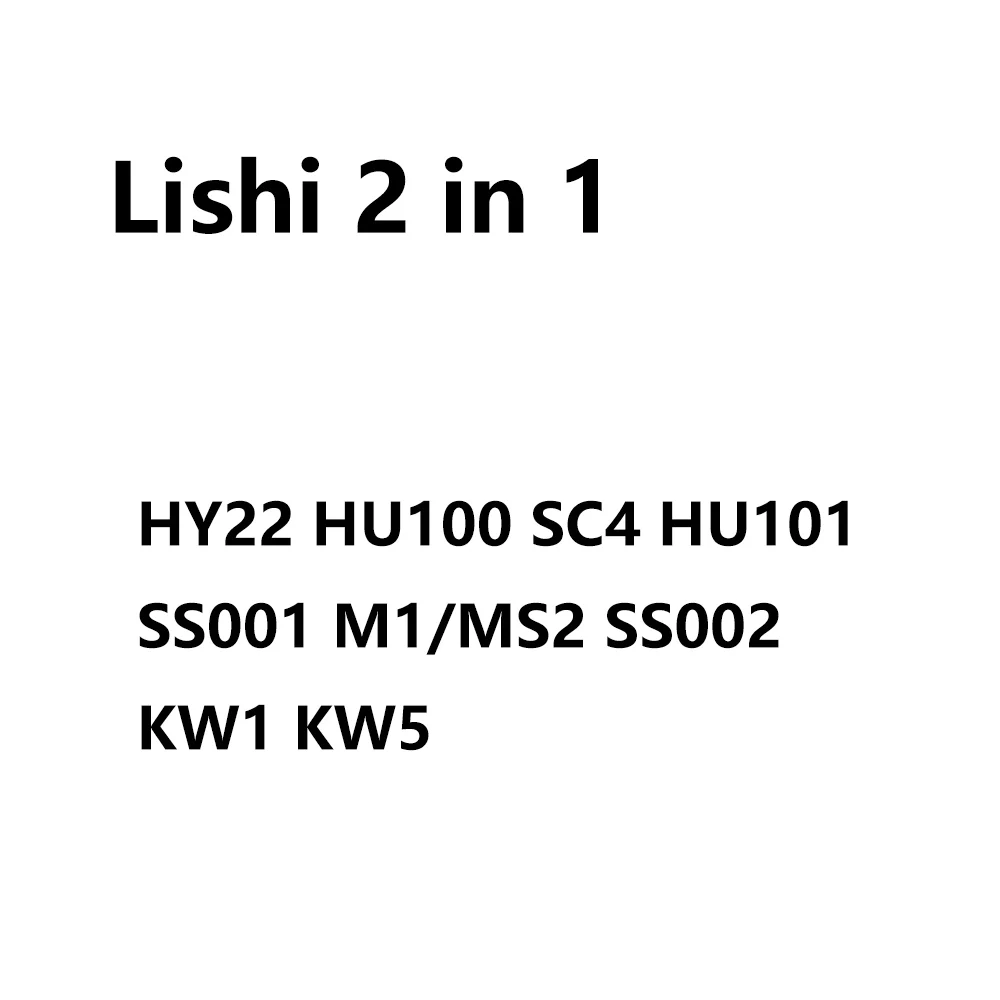 2 In 1 Lishi Tool HY22 HU100 SC4 HU101 SS001 M1/MS2 SS002 KW1 KW5 Tools For Home Door Civil Locks