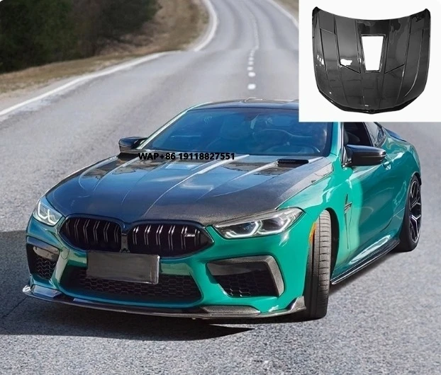 

Carbon Fiber Hood for 8 Series 18-22 Upgrade Facelift Bonnet Hood Body Kit Engine Cover Hood Hot Sales Tuning High Quality