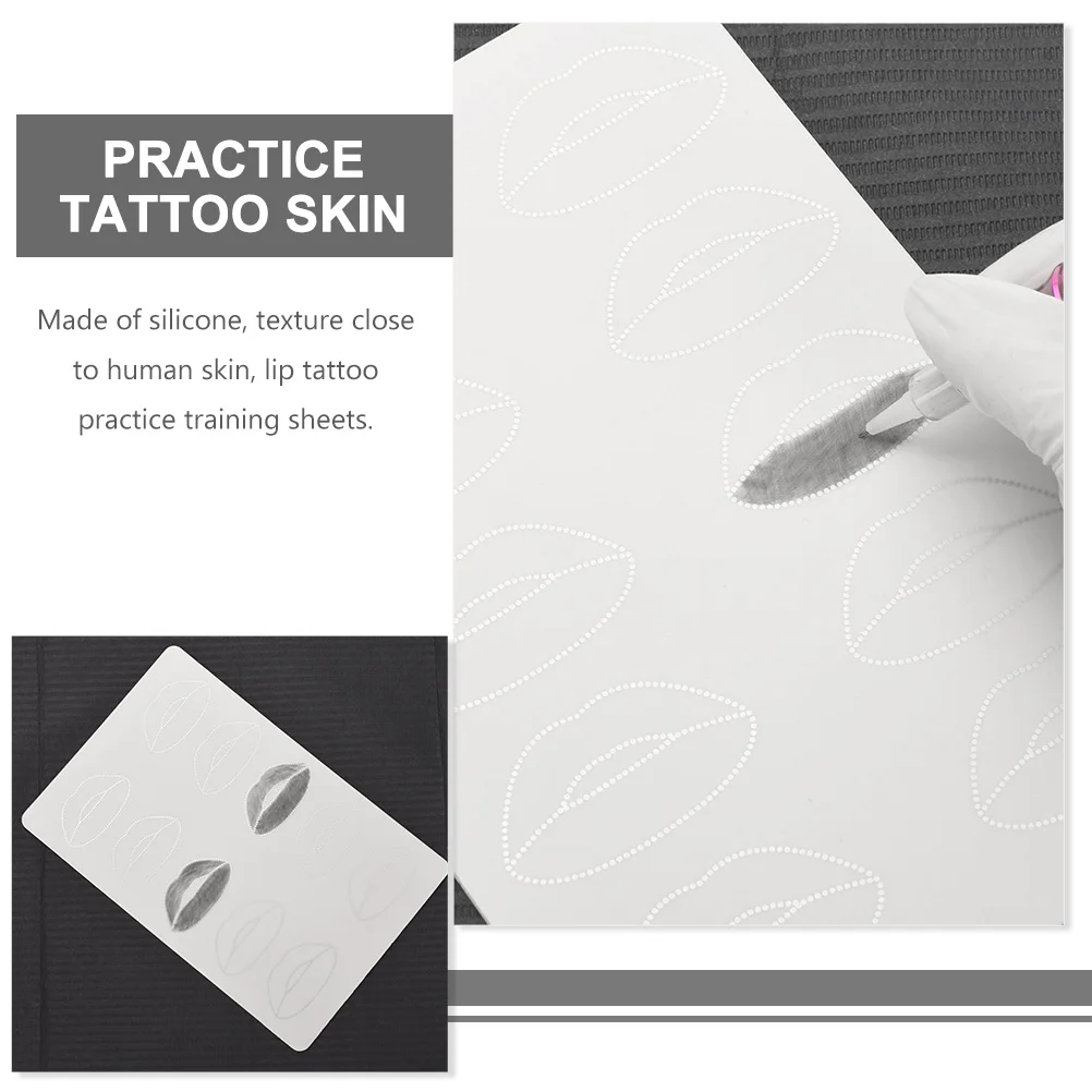 

Силиконовая тренировочная татуировка на коже, поддельный искусственный макияж, татуировка лица, губы, бровей