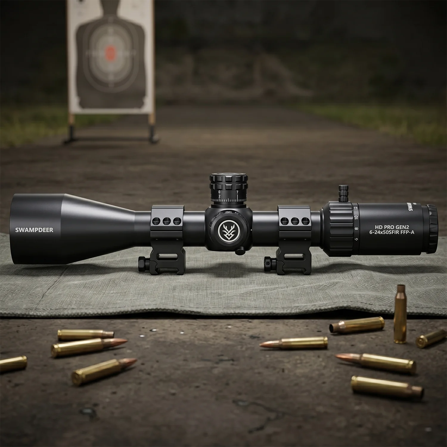 SWAMPDEER HD PRO GEN2 6-24X Riflescope With Illuminated High Definition Telescopic Sight Rifle Scope For Tactical Shooting view 3