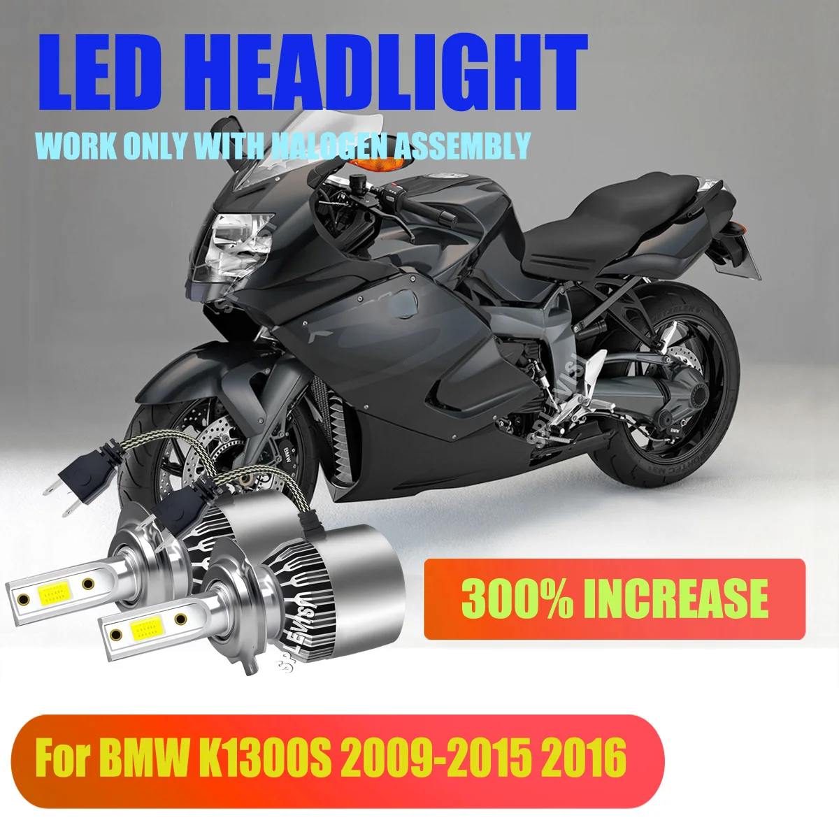 

H7 6000K LED Motorcycle Headlight- Perfect Beam Alignment Fit For BMW K1300S 2009 2010 2011 2012 2013 2014 2015 2016