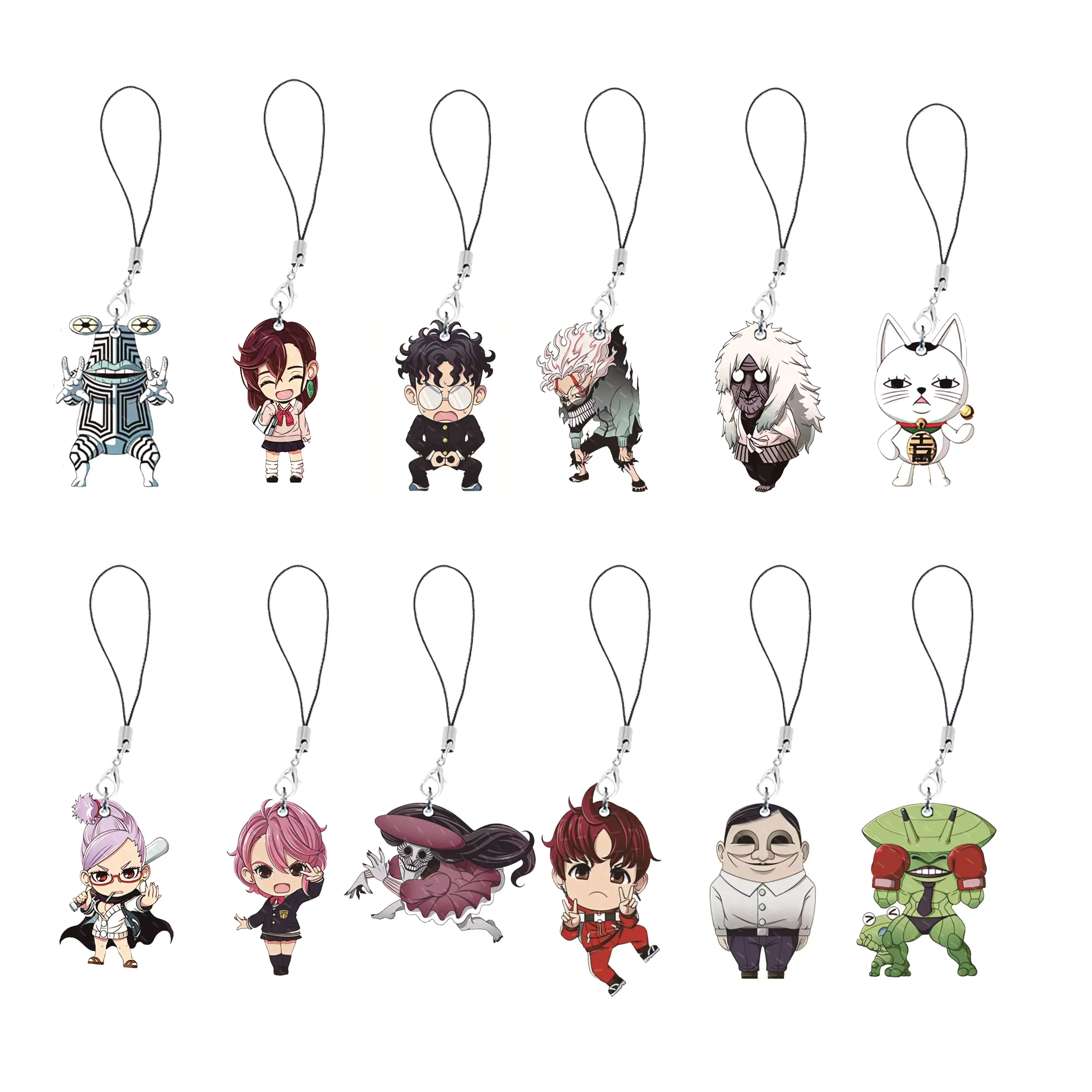 Porte-clés Anime Dandadan pour téléphone portable, petit anneau JOKey, breloques de dessin animé, cadeaux pour enfants et amis