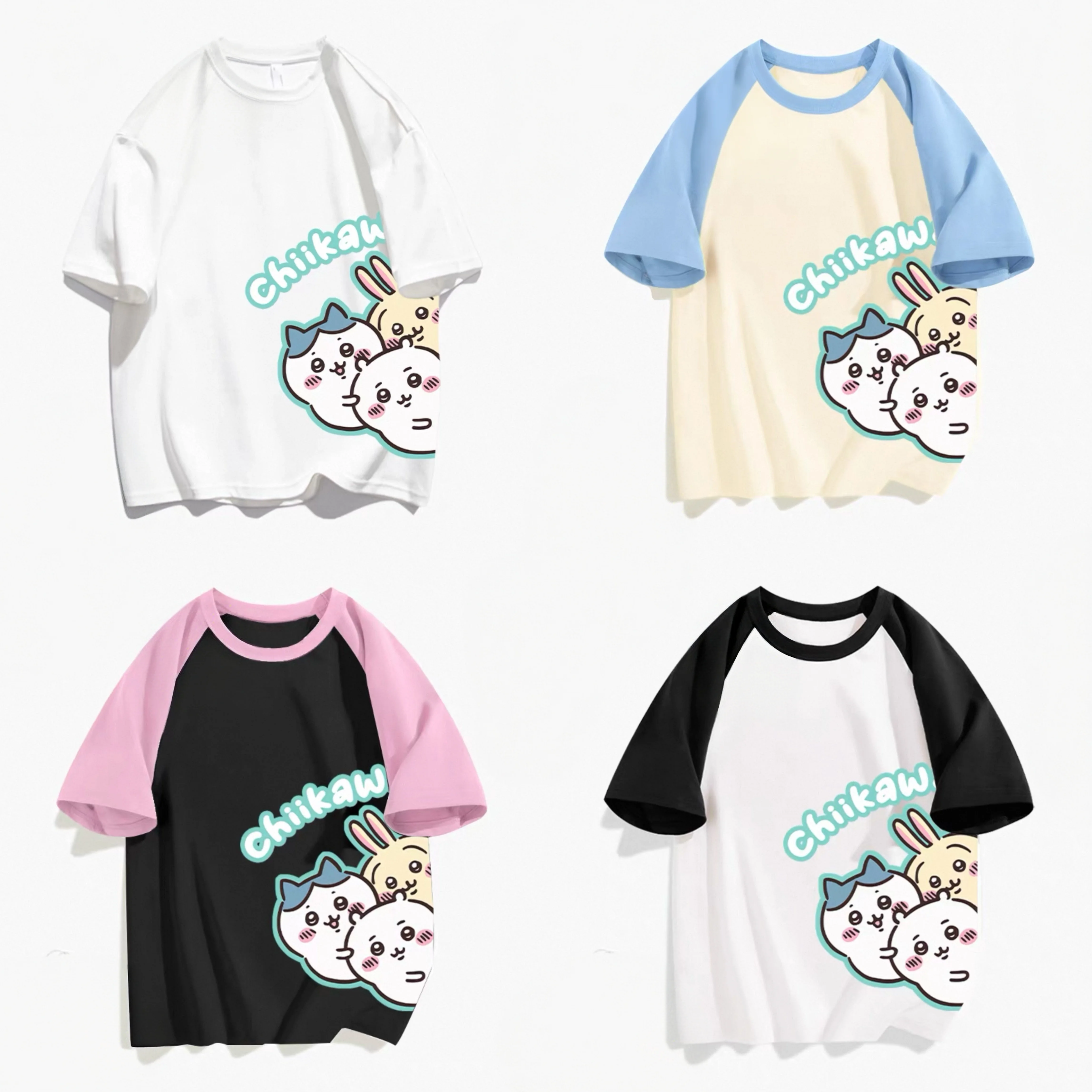 Anime Themed Merchandise - T-shirt unisexe Chiikawa Usagi Kurimanjuu Momonga