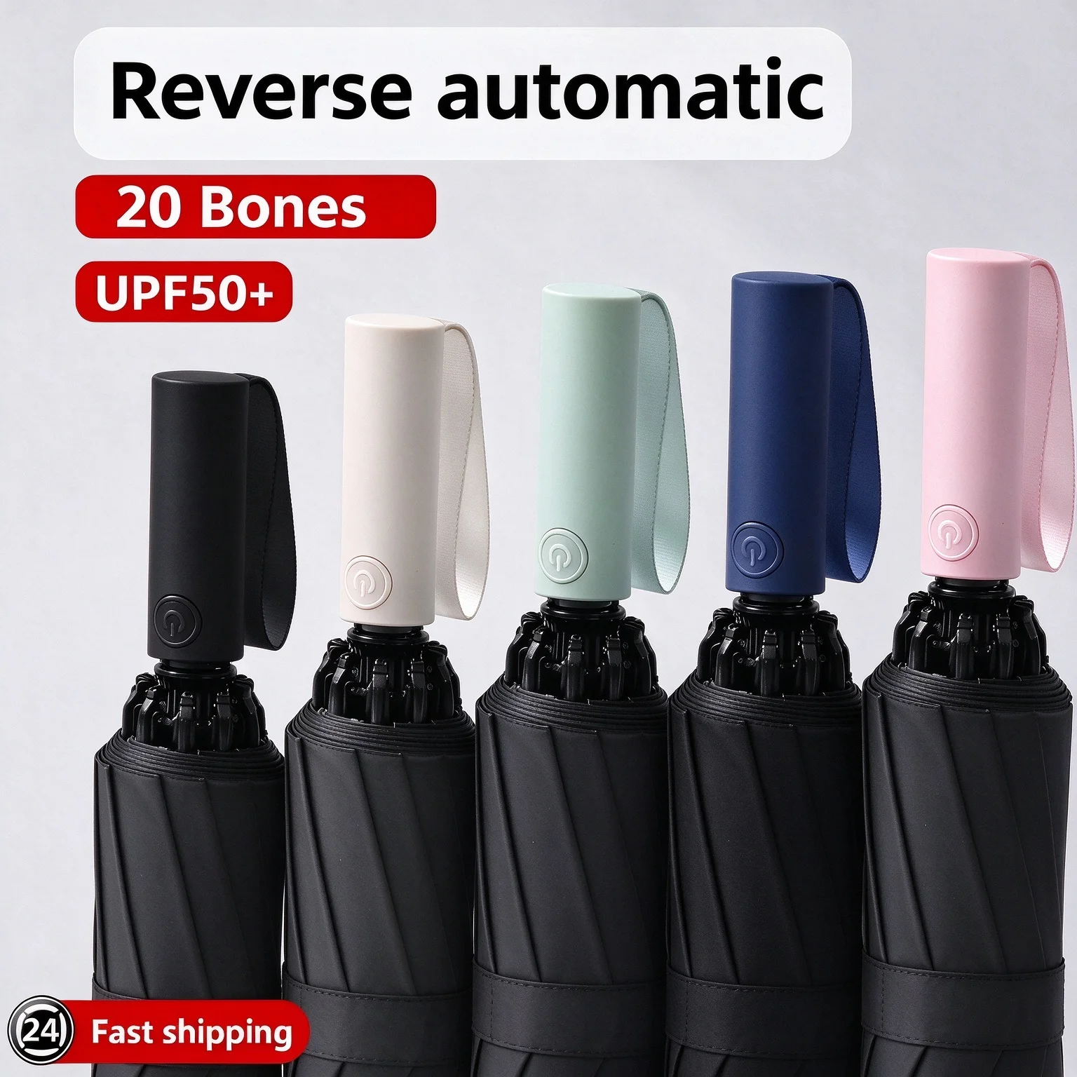 Windproof Reverse Automatic Folding Car Umbrella, 144 Bone Stormproof, UPF50+ UV Protection Sun & Rain Umbrellas for Men Women - view 2