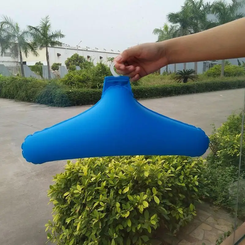 

PVC Inflatable Hanger 5PCS Windproof Inflatable Portable Clothes Rack Folding Space Saving Coat Hanger With Metal Hook For Dress