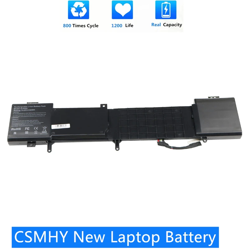 

CSMHY New 6JHDV 5046J Laptop Battery For Dell 17 R2 R3 ANW17-2136SLV P43F AW17R3-4175SLV 92Wh