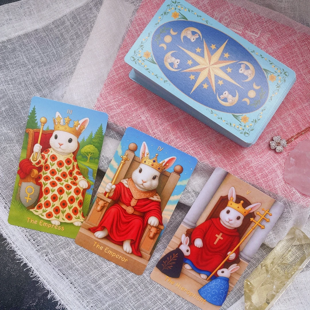New Original Authentic High Priestess Exclusive Spirit Moon Rabbit Tarot Cards 12x7cm Oracle Rider Waite Luxury Professional