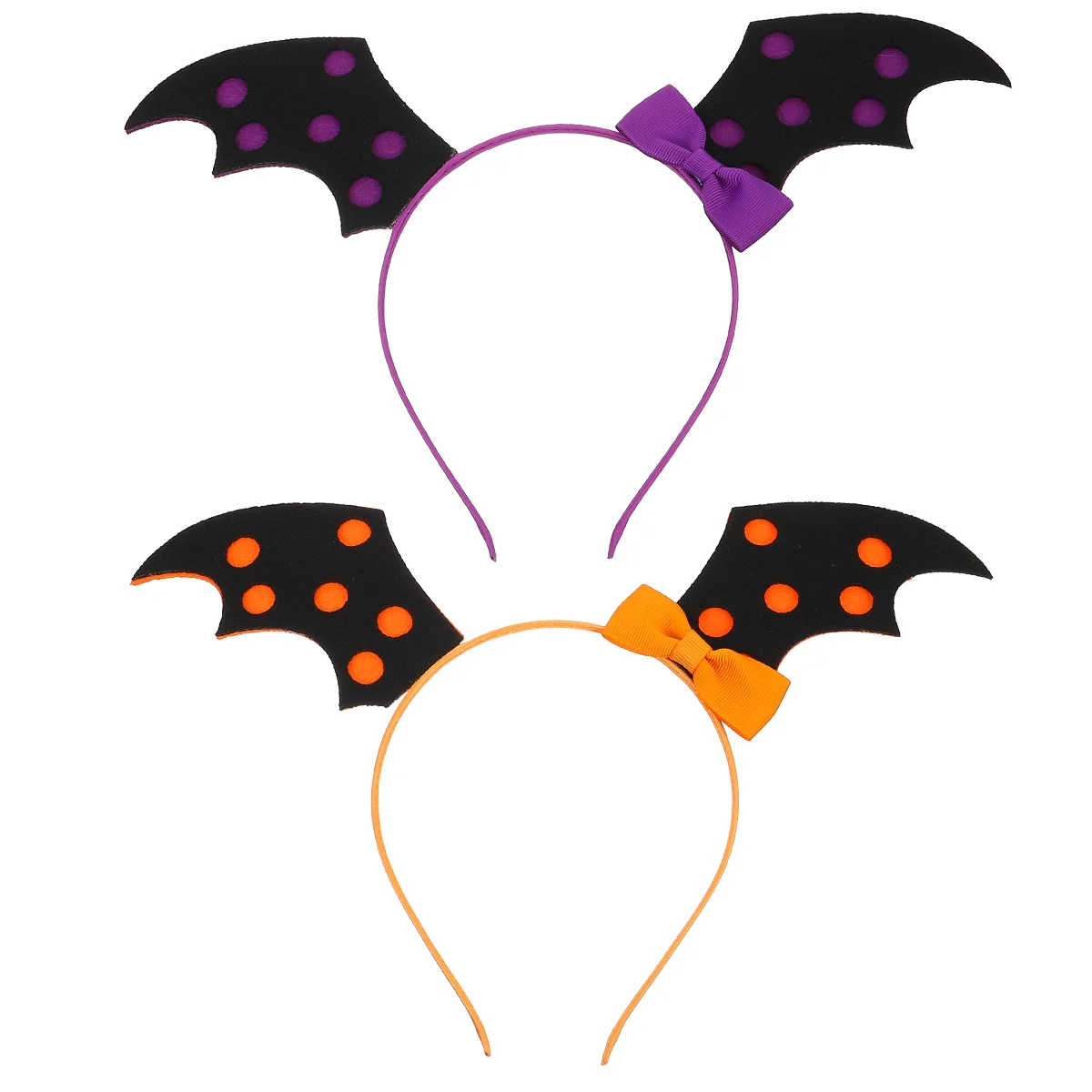 

2 Pcs Halloween Headband Headbands for Women Bat Ears Wing Vampire Party Hair Hoop Miss