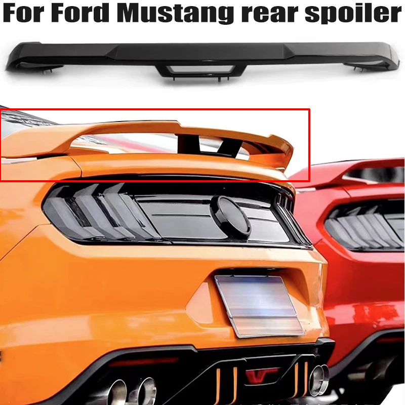 

For Ford Mustang S550 spoiler 2015 2016 2017 2018 2019 High Quality ABS Plastics Car Rear trunk cover wings spoiler Airfoil