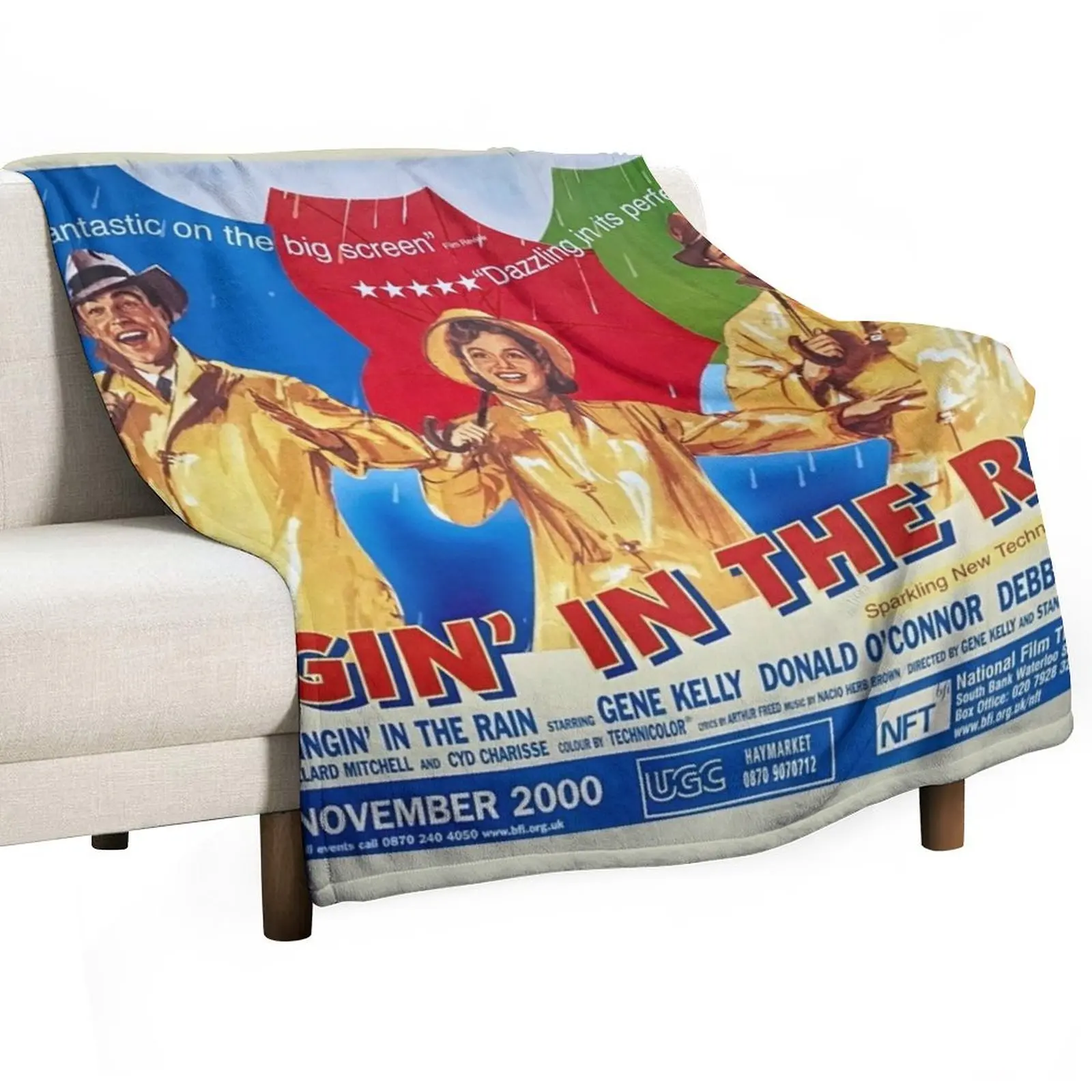 

Singin' In The Rain (1952) Movie Throw Blanket Polar Vintage Blankets Sofas Of Decoration Blankets