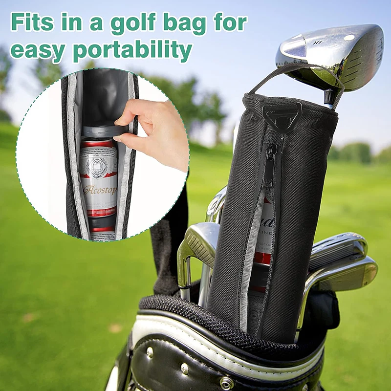 

Beer Sleeves For Golf Bag , 6-Can Insulated Can Beer Sleeve With Adjustable Shoulder Strap, Keeps Drinks Cold For Hours