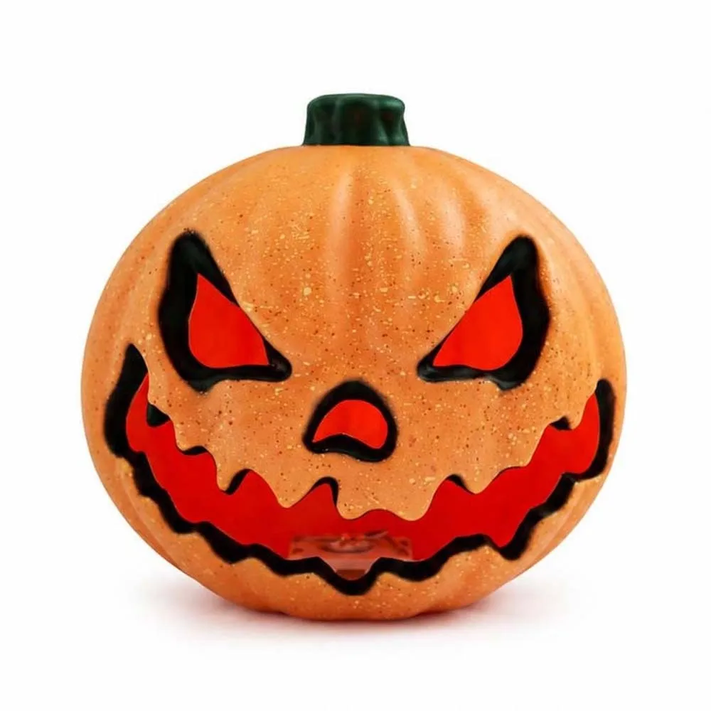 Battery Powered Pumpkin Lantern Warm Glowing Resin Made Halloween Lamp Eco Friendly Desktop Size LED Pumpkin Holiday Gifting