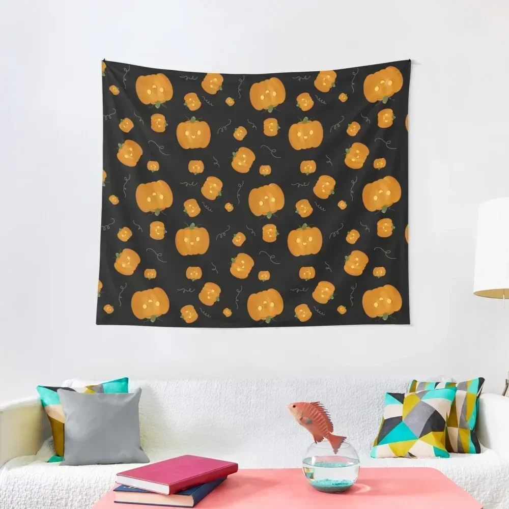 

floating jack o lanterns Tapestry Room Decor Cute House Decor Decorative Wall Tapestry