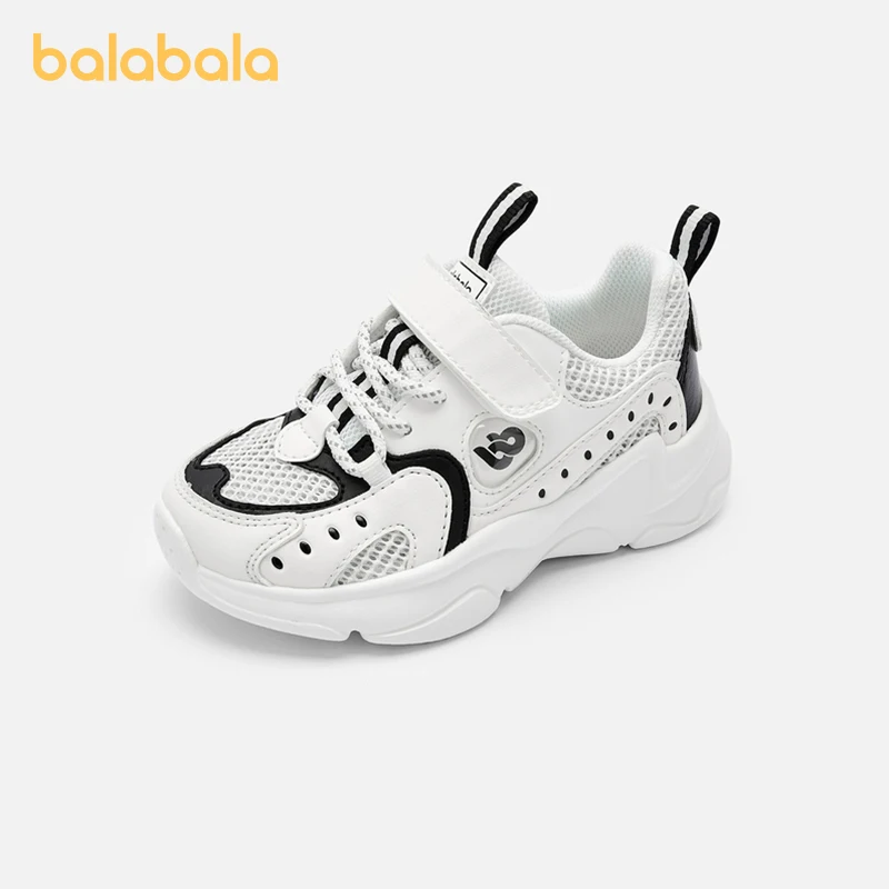 Balabala Kids Shoes Boys Girls Sports Shoes Running Shoes 2024 Spring Autumn New Shoes Breathable Mesh Sneakers a Dad Shoe Style