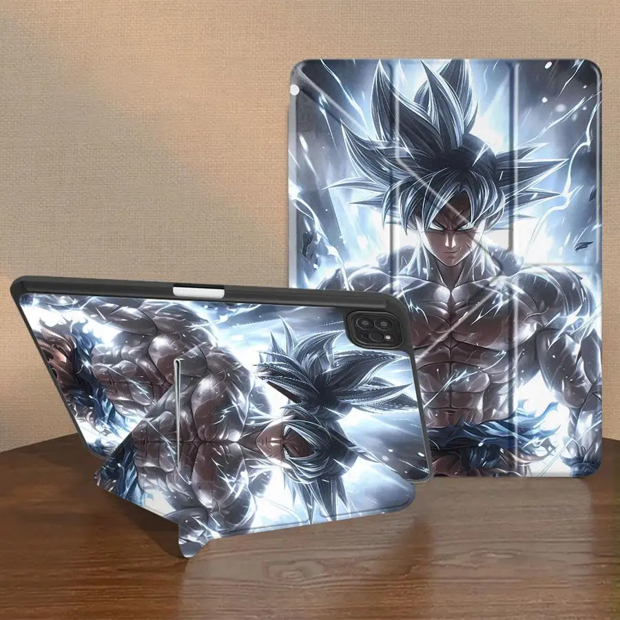 

Чехол для планшета iPad Pro 2025 Air 4 5 M3 M2 1 2 M4 11 дюймов Pro 11th 10th 9th 8th 7th 12.9 дюймов Mini 6 7 с держателем, дизайн Dragon Ball