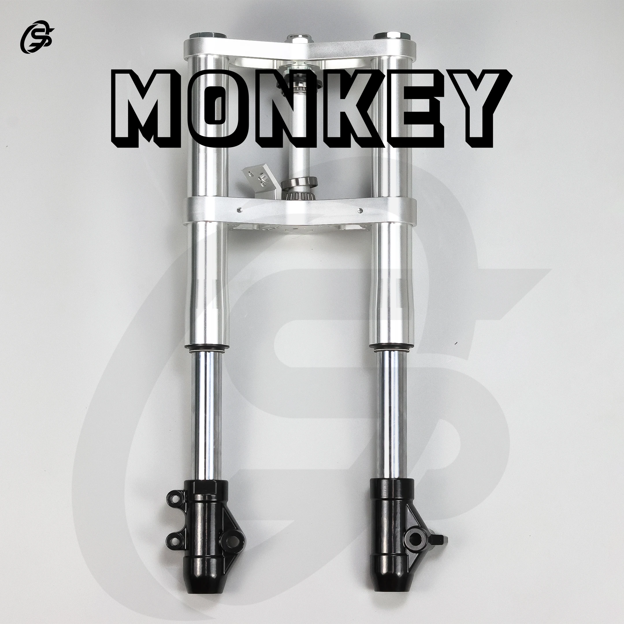 45mm 540mm Front Fork Kit Monkey Z50 Front Shock Absorber Clamp Silver CNC Fork Set Rebound Speed Unadjustable Motor Accessories