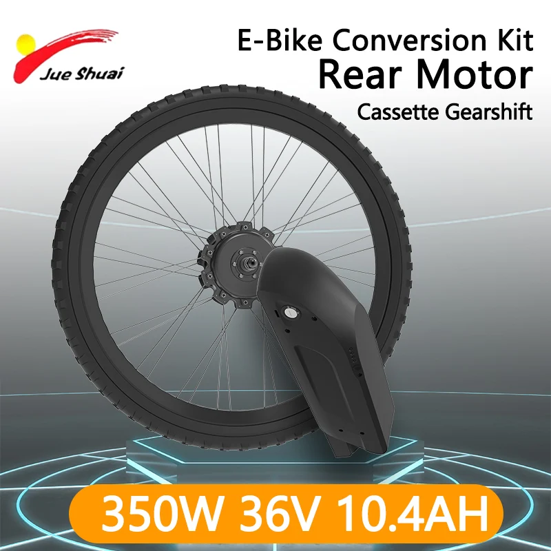 40KM/H Top Speed E-Bike Conversion Kit with Battery Cassette Gearshift Rear Hub Motor Wheel Kit  20