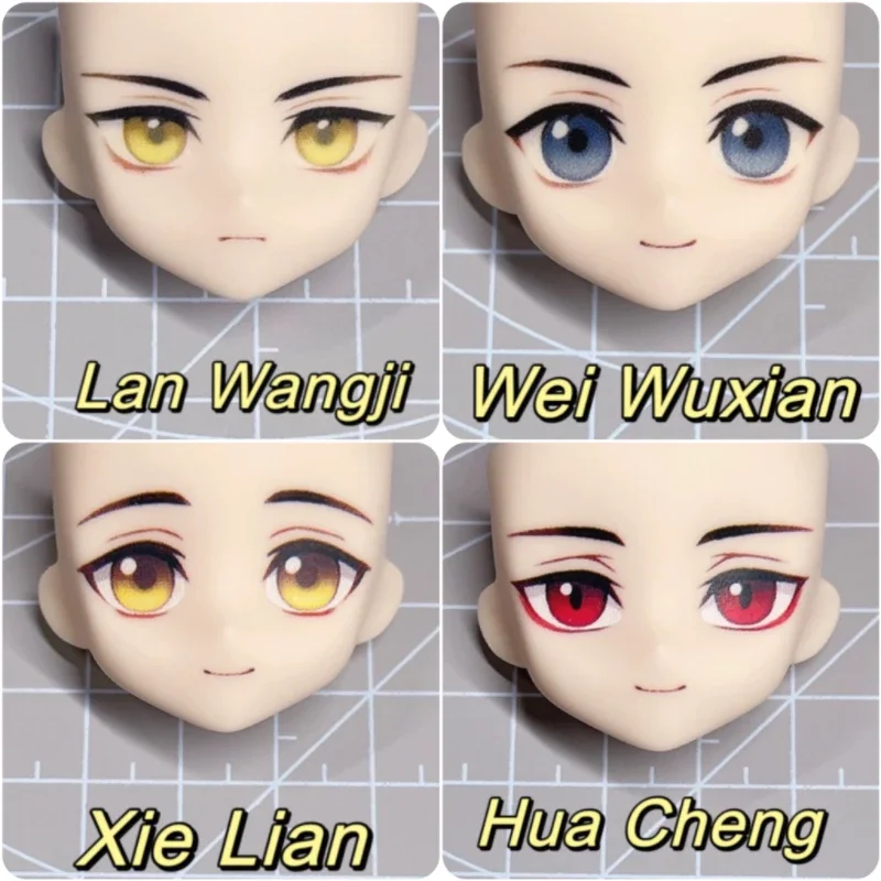 

Tian Guan Ci Fu Ob22 Ob24 Face YMY GSC Xie Lian Hua Cheng Lan Wangji Wei Wuxian Water Sticker Faceplates Toys Accessories