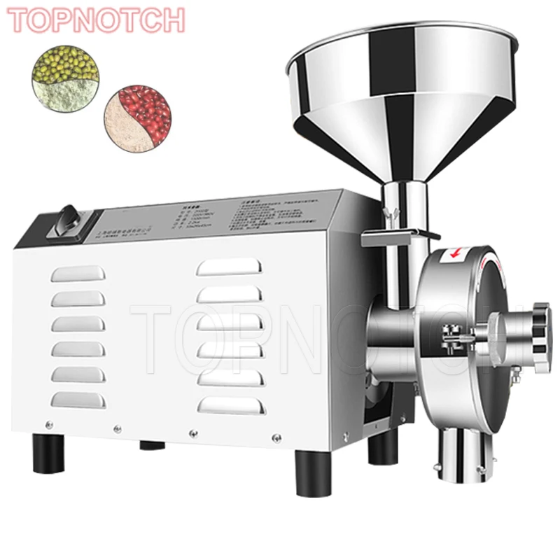 Electric Grain Grinder Commercial Grinding Machine For Dry Grain Soybean Corn Spice Coffee Bean Wheat Rice 110V 220V