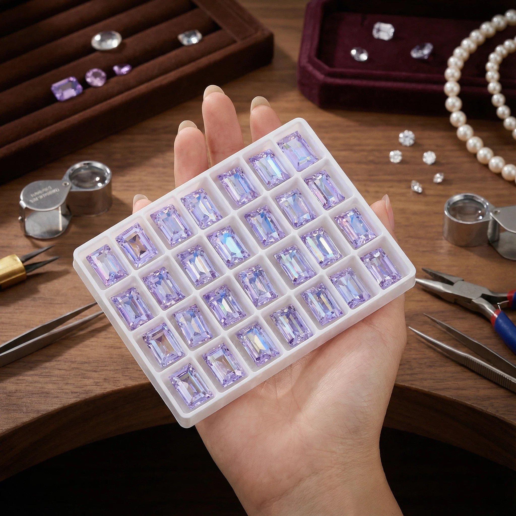 

Оптовые стразы K9 прямоугольной формы, стеклянные, суперблестящие, для рукоделия, для одежды, для шитья, бусины для украшений, 10x14 мм