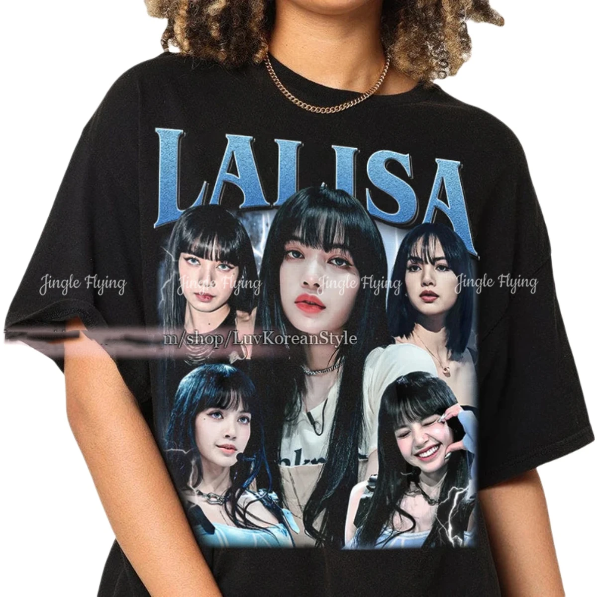 Limited Lalisa Kpop Tshirt Vintage Personalized Gift For Women And Man Premium Unisex T-shirt