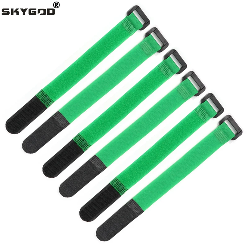 Cable Tie Fishing Rod Non-slip Firm Reverse Buckle Green Fishing Tackle Rod Holder Accessories Reusable Self Adhesive Ties