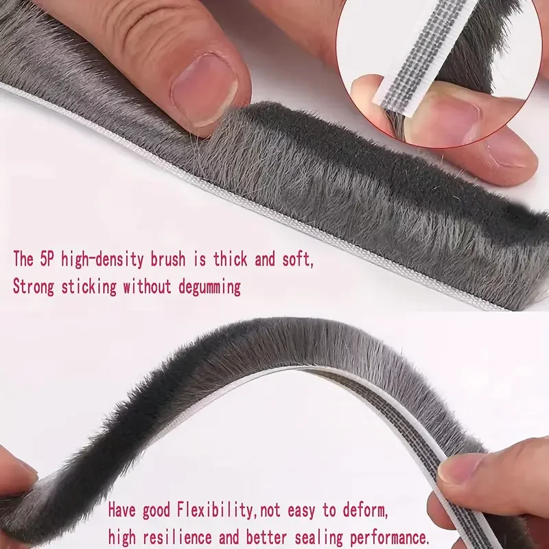 شريط عازل نافذة الباب لتجريد الطقس بطول 32.8 قدم، التصاق قوي ذاتي اللصق، عازل للصوت، مانع مسودة، مقاوم للغبار