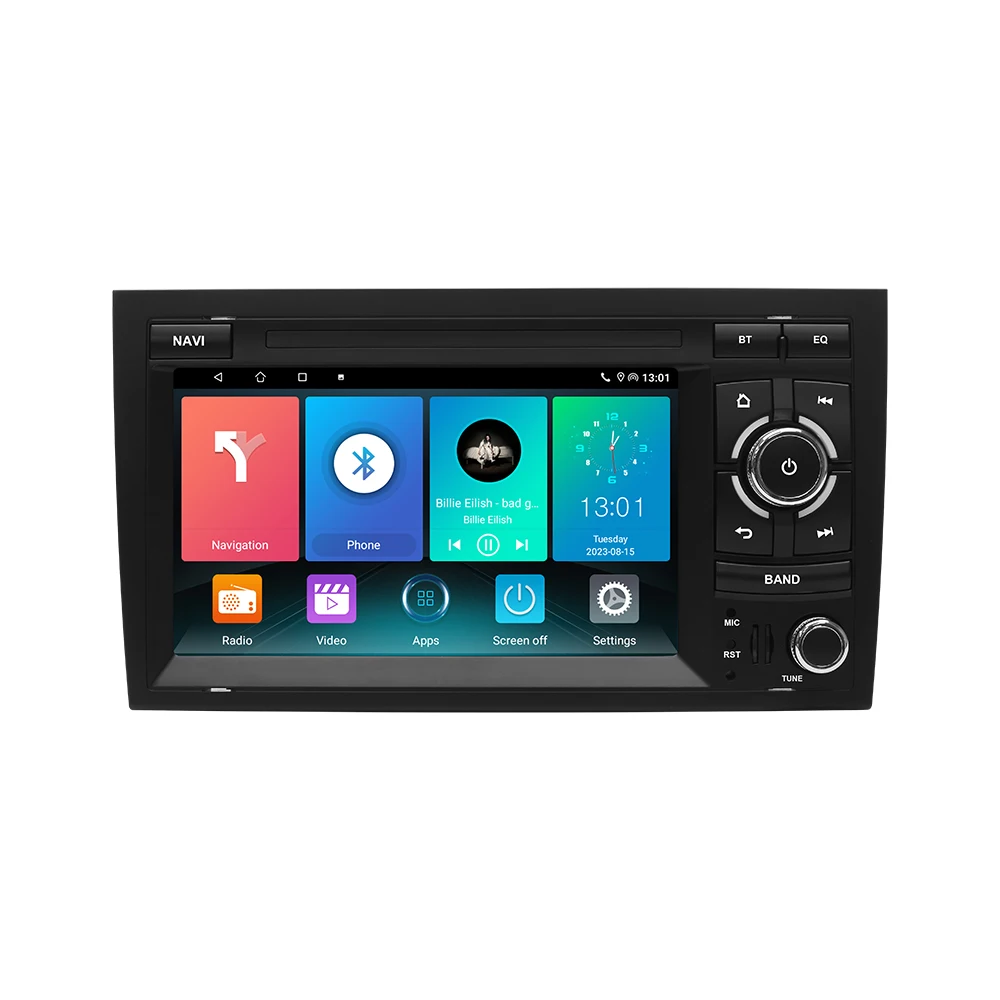 Draadloze CarPlay Android 14 autoradio voor Audi A4 B6 B7 B8 S4 RS4 SEAT 8GB GPS WiFi Bluetooth DSP Navigatie Stereo Speler 128GB - afbeelding 2