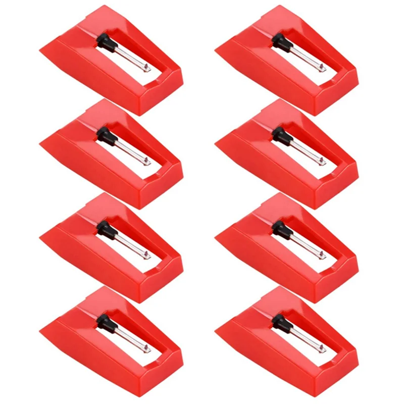 AS95-48 قطعة مشغل تسجيل إبرة القرص الدوار روبي استبدال ستايلس الإبر لمشغل تسجيلات الفينيل