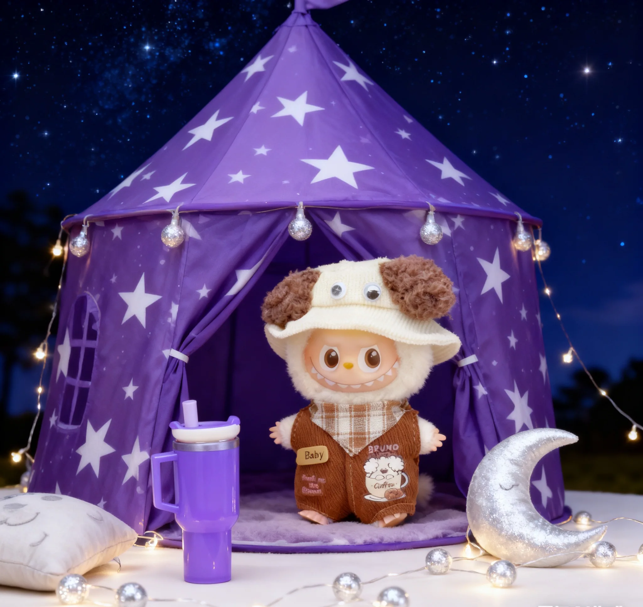 ชุดของเล่น Labubu ขนาด 10 ซม. แบบกล่องสุ่ม ของเล่นจิ๋ว Labubu แก้วน้ำ ของขวัญน่ารัก อุปกรณ์ตกแต่งฉาก (ไม่รวมตุ๊กตา)