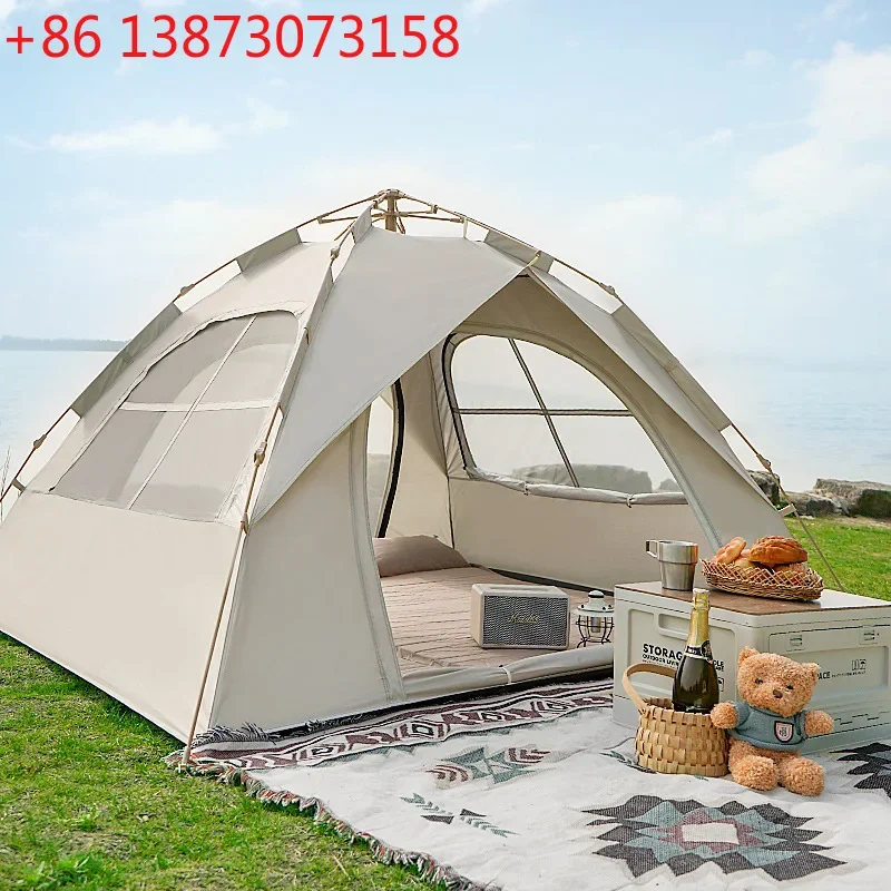 

Park tent outdoor folding portable automatic thickening rainproof field camping equipment full set of camping