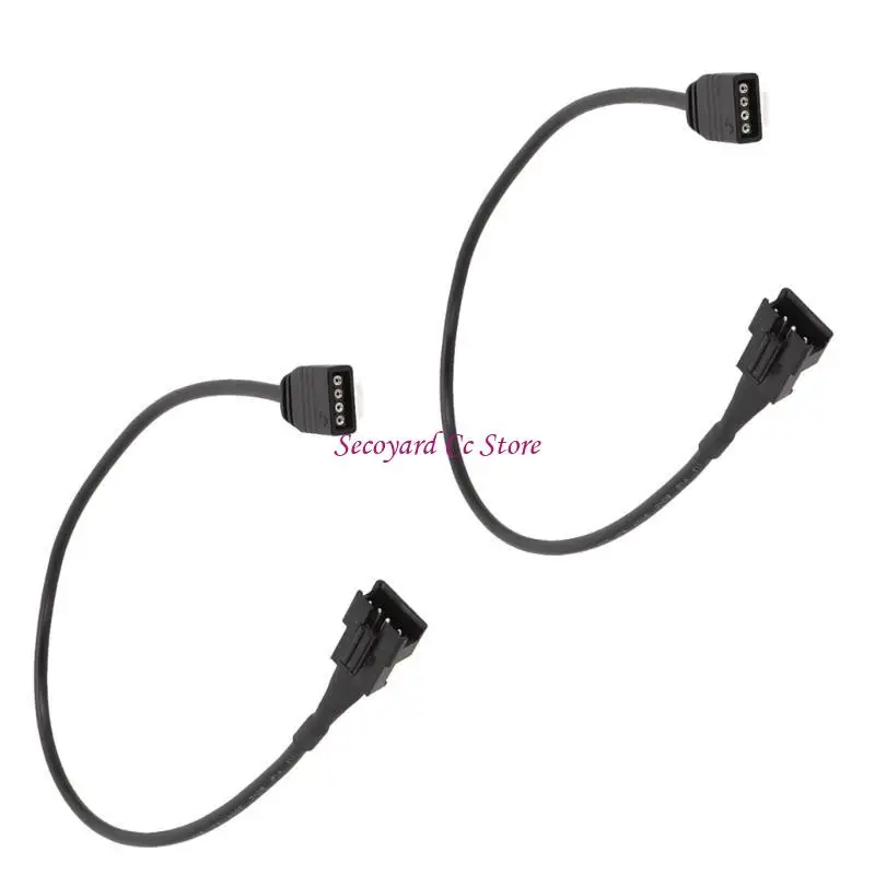 

N3UC 2Pieces 5v12v 4Pin to SM4Pin Female ARGB Extension Cable for DEEPCOOL/Lian PC Case Computer PC ARGB Fan/ARGB LED