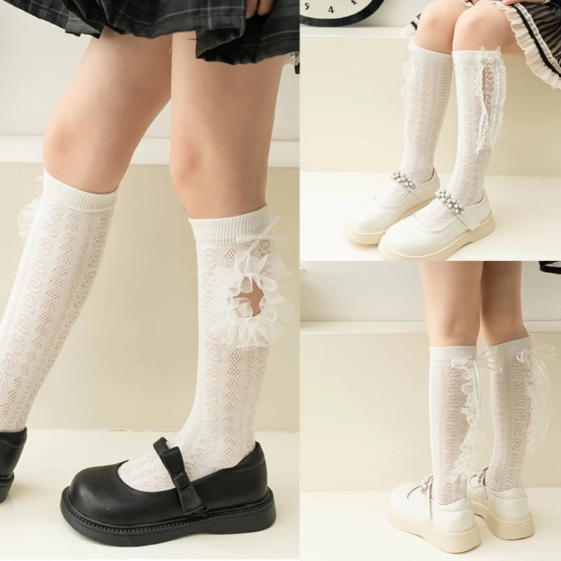 

Child Socks Girls Invisible Jacquard Socks Cotton Socks Fashionable Hollowed Out Socks for 4-12T Kids