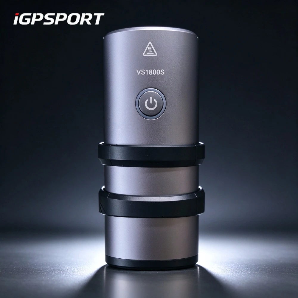 IGPSPORT SR MINI Smart Radar Tail Light 160m Vehicle Alert Plus VS1800S 1800LM Bike Headlight Safety Night Riding Kit