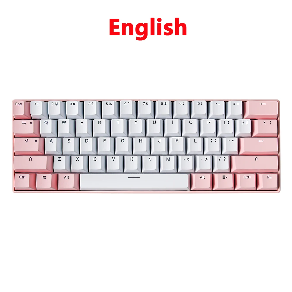 UYIQ YQ62 62 Keys Korean Russian Mechanical Keyboard 60% Mini