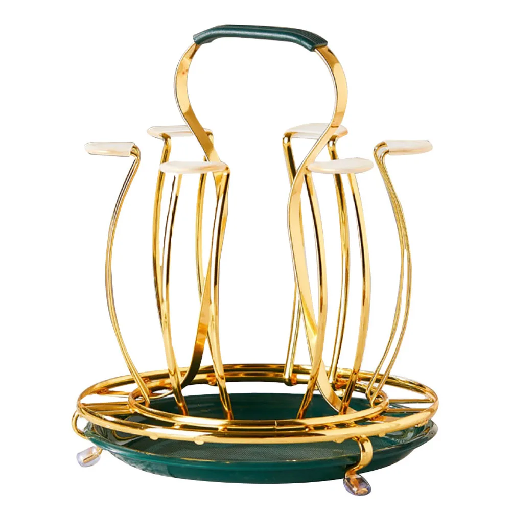

Household Stand Iron Drying Rack Delicate Bracket Non-Slip Bottle Organizer Kitchen Accessory Cup Drainer Stand Hollow Cup