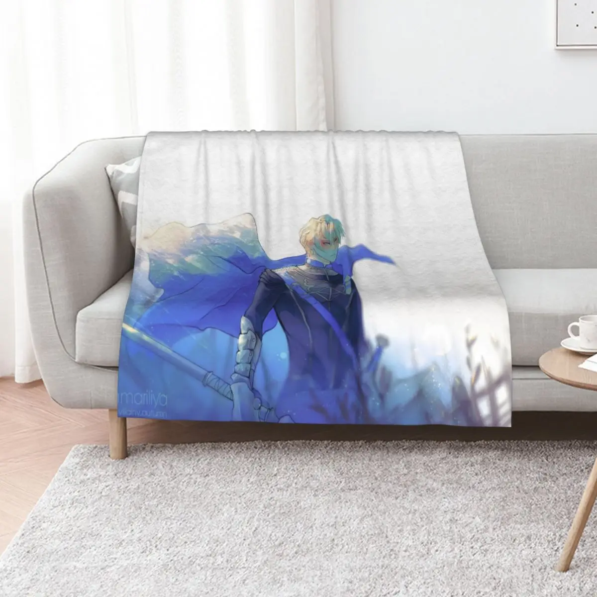 

Dimitri - Fire emblem Throw Blanket Luxury Throw Summer Beddings Stuffeds Designers Blankets