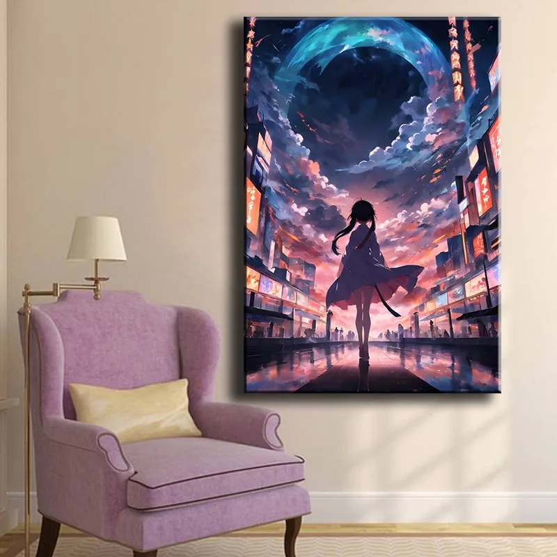 Anime Girl Diamond Painting Square Drill Korean Japanese Style Handicraft DIY Mosaic Kit ASF3157 view 2