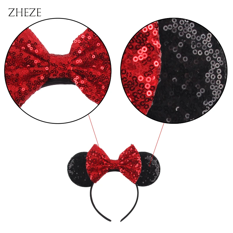 Disney Black Mouse Ears Headband For Girls 5\