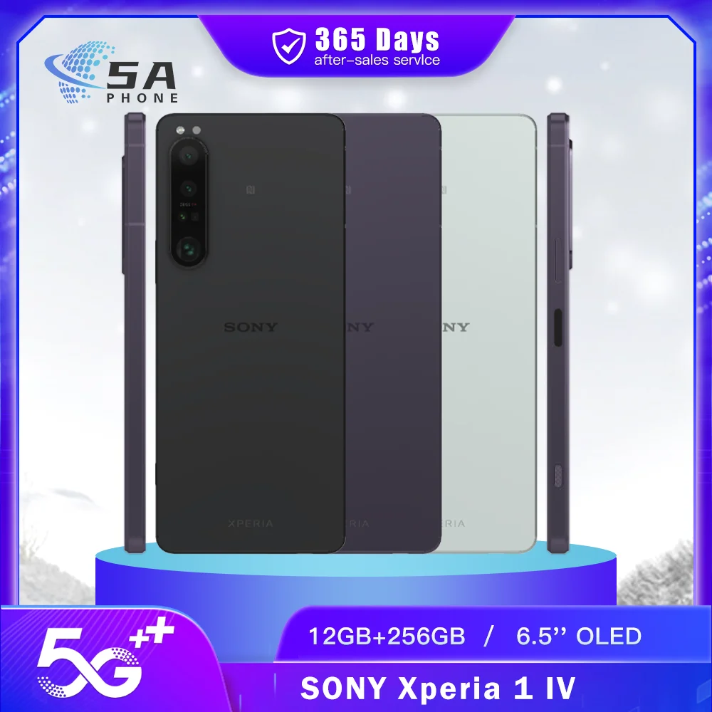 Original Sony Xperia 1 IV XQ-CT54 5G Mobile Phone NFC 12GB RAM 256GB ROM 6.5