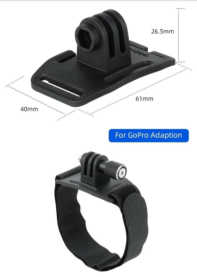 Scheinwerferhalter, anwendbar auf XOSS XL400 800, passend für GoPro Fußrichtung, umschaltbarer Fahrradlenker, Vorbau, Gabel, Helmhalterung – Detail 12